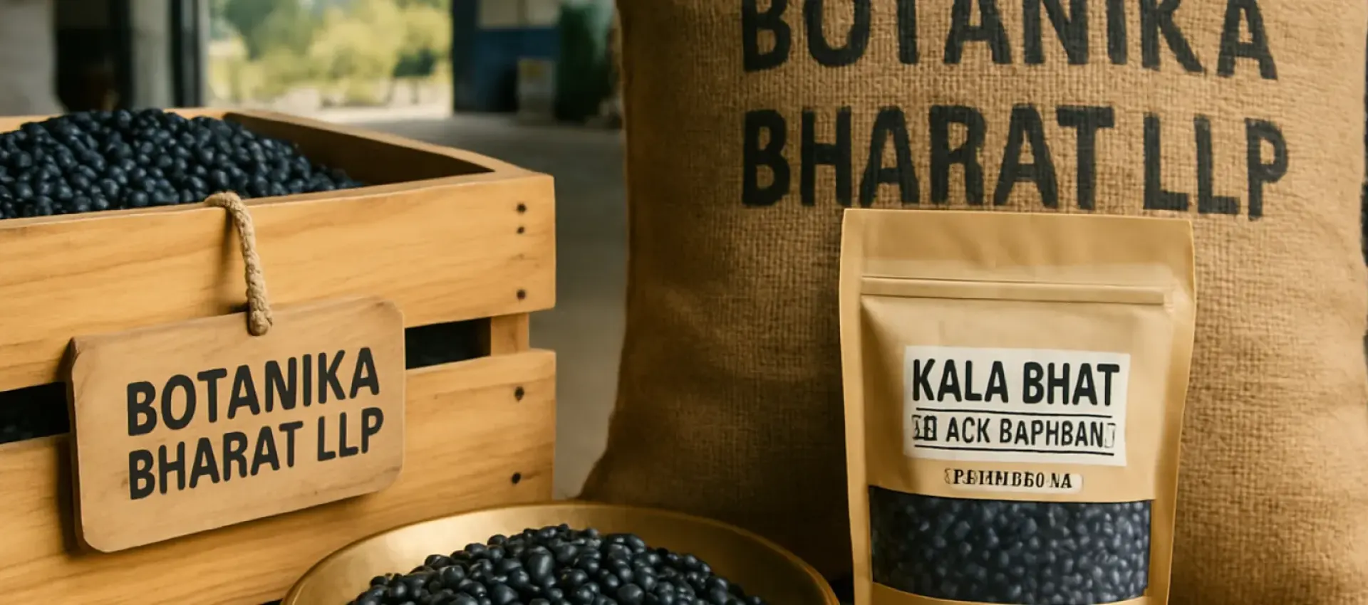 Kala Bhat (Black Soybean) export from Uttarakhand, Botanika Bharat LLP