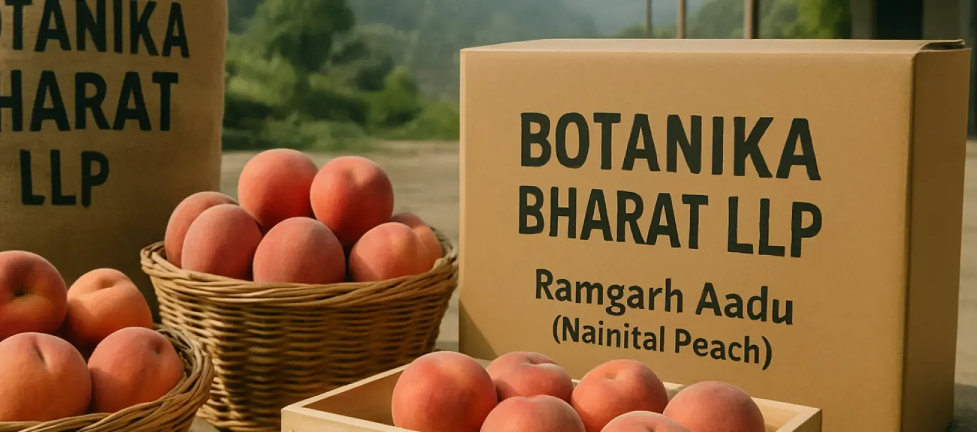 Ramgarh Aadu (Nainital Peach) export from Uttarakhand, Botanika Bharat LLP